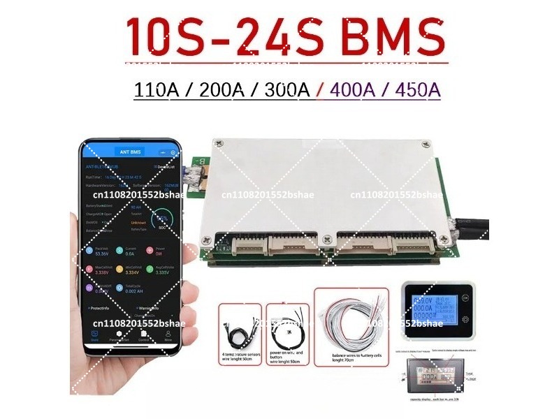 Smart Bms 24S 200A Bluetooth Lifepo4 - บอร์ดป้องกันแบตเตอรี่ Smart Bluetooth BMS 10S-24S 200A