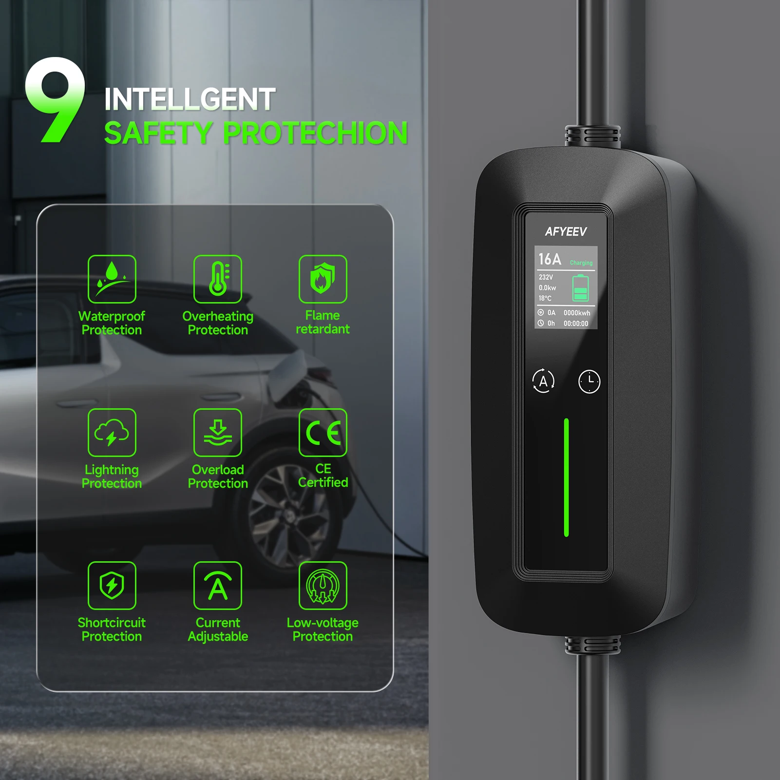 เครื่องชาร์จรถยนต์ไฟฟ้าแบบพกพา - Type 2 Portable Ev Charger 11Kw Cee บทวิจารณ์และราคา