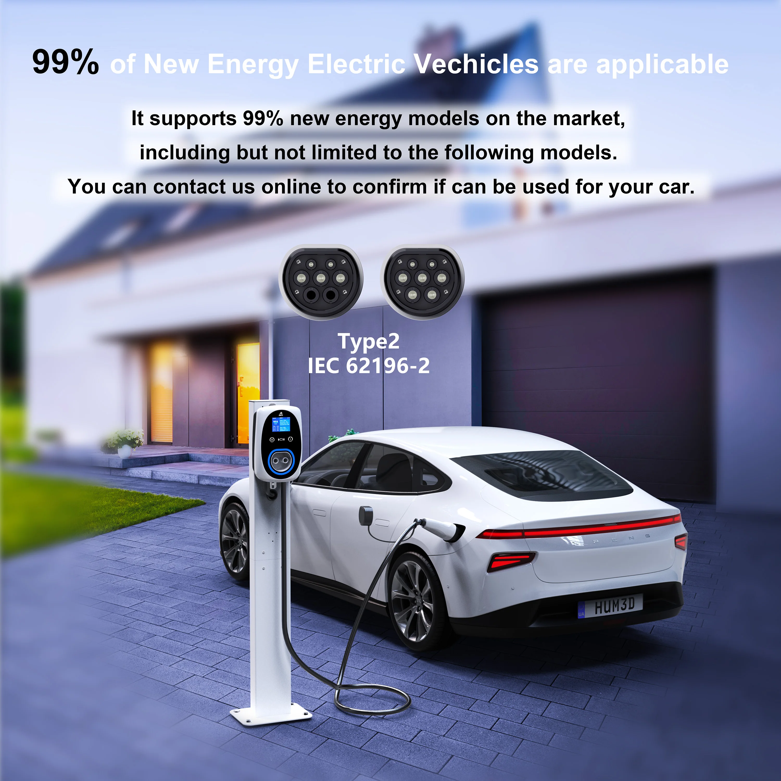 เครื่องชาร์จรถยนต์ไฟฟ้า GWUYU  - Ev Charger Type 2 22Kw 32A 3 Phase บทวิจารณ์และราคา